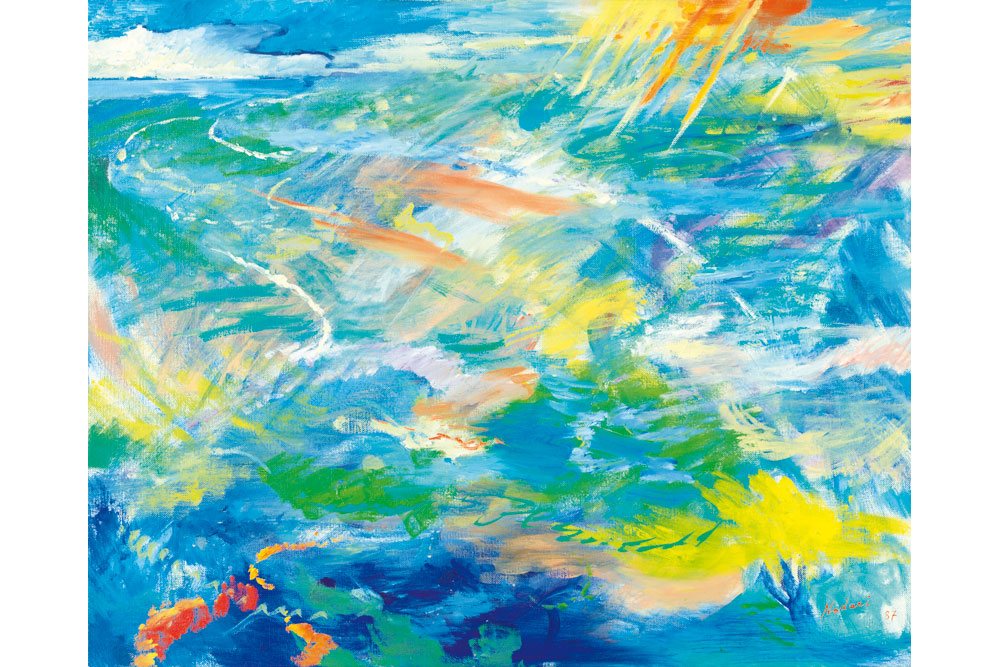Robert Nodari, wasserblau