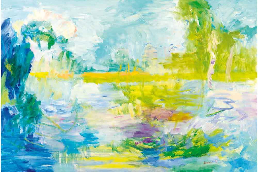 Robert Nodari. unter freiem Himmel gemalt.