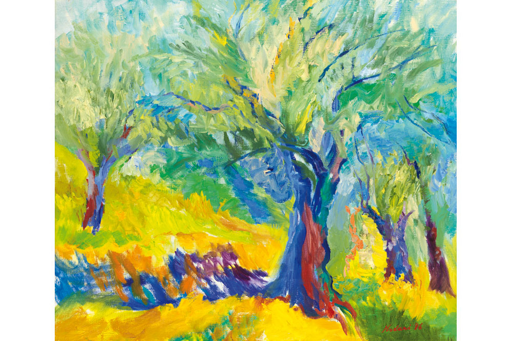 Robert Nodari. unter freiem Himmel gemalt.